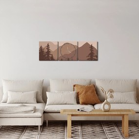 Tablou - Munții Maro N⁰2 (cu ceas) (90x30 cm)