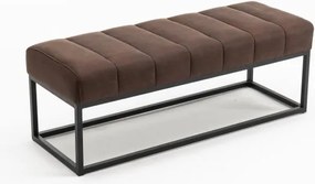 Bancheta tapitata Petit Beaute 110cm, maro antic