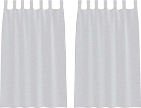 vidaXL Cortină din Voile 2 pcs Gri deschis 175 x 140 cm Poliester
