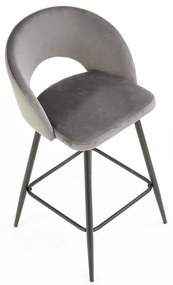 Scaun de bar Barnes, gri