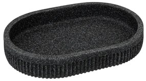 Sapuniera Onyx, rasina, negru, 13.6 x 10 x H 2.3