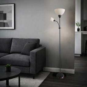 Rabalux 74109 - Lampadar ACTION PRO 1xE27/60W/230V + 1xE14/25W, negru
