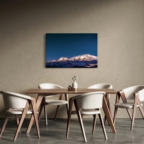 Tablou cu munți și cerul nocturn (90x60 cm)