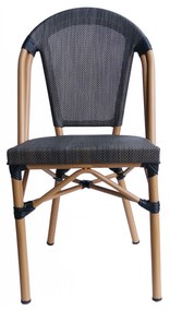 Set 2 scaune tapitate cu cadru de aluminiu Sit&amp;Chairs bej/gri