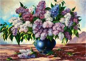Tablou - Buchet de liliac (70x50 cm)