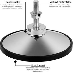 Fotbal de masă TUNIRO PRO - fotbal, 110 kg, alb