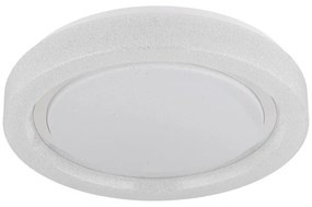 Plafoniera LED alba cu plastic sparkle MARCIA