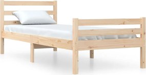 vidaXL Cadru de pat, 100x200 cm, lemn masiv de stejar