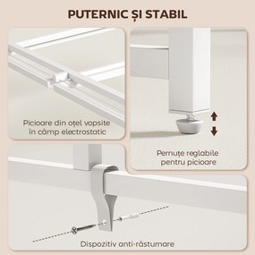 HOMCOM Masă Pliabilă Economisitoare de Spațiu cu Suport Detasabil pentru Monitor, 100x48x87,5 cm, Masă Portabilă pentru Birou, Casă și Studio, Culoare Lemn | Aosom Romania