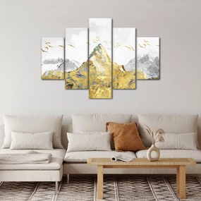 Tablou - Munte auriu (150x105 cm)