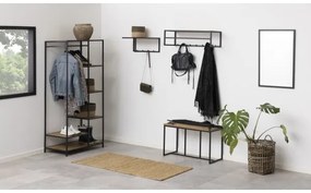 Cuier SARON, stejar/negru