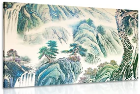Tablou pictura peisagistică chineză