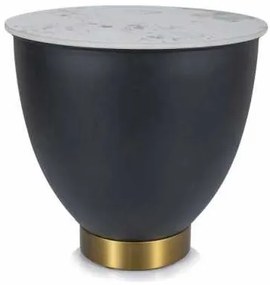 Măsuță de cafea Pafos B, marmură / negru