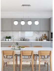 Lustră pe cablu RAMON 4xG9/40W/230V crom lucios