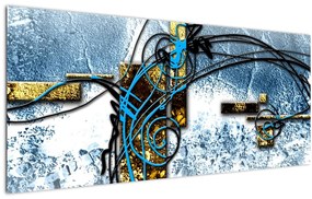 Tablou abstract (120x50 cm)