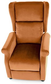 Fotoliu recliner Agustin 2 velvet cinnamon H107 cm