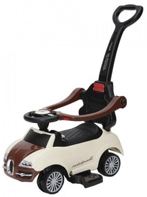 Masinuta copii si bebe NOVOKIDS™ Classico Rider 2 in 1 , Cu melodii si sunete, Maner de impins pentru parinti detasabil, Functie trotineta fara