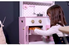 Janod - Bucătărie din lemn cu blat LED CANDY CHIC