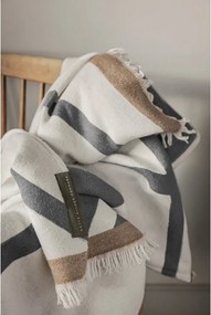 Pătură crem 130x175 cm Shadow – Mette Ditmer Denmark