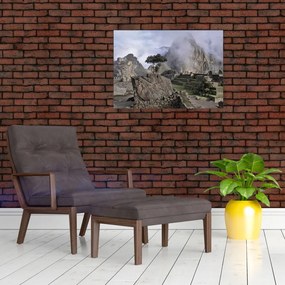 Tablou pe sticlă - Machu Picchu (70x50 cm)