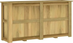 vidaXL Jardinieră înaltă, 196 x 50 x 100 cm, lemn de pin tratat