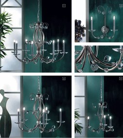 Aplica de perete eleganta de lux cristal Swarovski Eremitage satin chrome