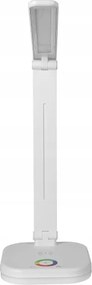 Lampă de birou LED RGBW dimabilă, cu încărcare wireless, LED/7W/5V USB, alb