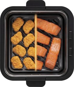 Friteuza cu aer cald Smeg Collezione AFC01WHMAU, 1450 W, 7,3 l, 40-200 °C, 7 programe, Mod dublu, Comandă tactila, Timer, LED, Alb