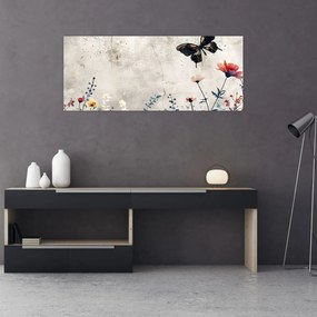 Tablou - Pajiște în beton (120x50 cm)