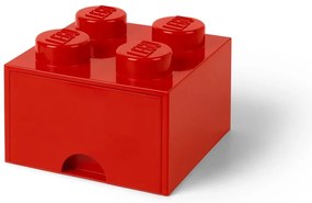 Cutie depozitare cu sertar LEGO®, roșu