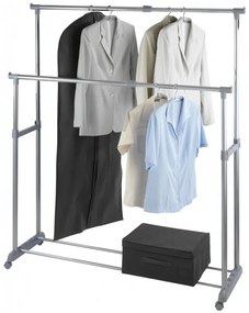 Suport umerase, Twin, Wenko, extensibil, 95 x 44 x 98 cm, otel cromat/plastic, argintiu