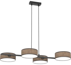 Lustră pe cablu DRUMZ, 4xE14/10W/230V, maro