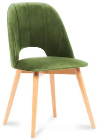 Scaun de dining TINO 86x48 cm verde deschis/stejar deschis