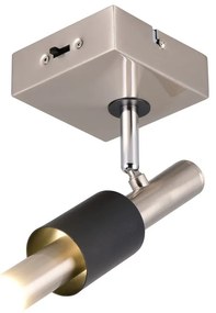 Spot negru-argintiu LED 20,5x10 cm Ikaris – Trio Select