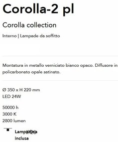 Plafoniera LED design modern Corolla-2 pl