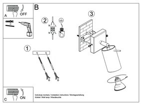 Aplică din lemn Sollux Ludwik