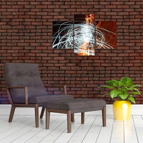 Tablou cu valuri de lumini (90x60 cm)