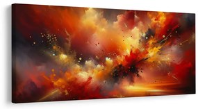 Tablou furtună abstractă în flăcări