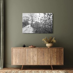 Tablou - Câmpuri în timpul iernii (90x60 cm)
