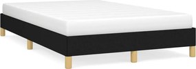 vidaXL Cadru de pat fără saltea Negru 120x190 cm țesătură