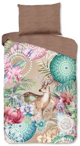 Lenjerie de pat maro din flanelă 140x200 cm – HIP