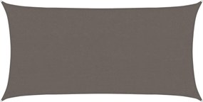 vidaXL Pânză dreptunghiulară pentru parasolar, HDPE, 2 x 4 m, antracit