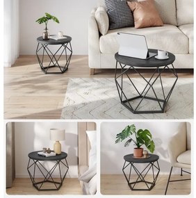 Set 2 mese de cafea TALIA, negre