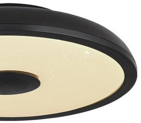 Plafoniera LED RGB cu telecomanda si difuzor RAFFY negru