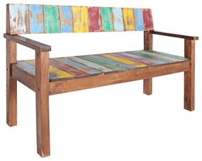 vidaXL Bancă, 115 cm, lemn masiv reciclat