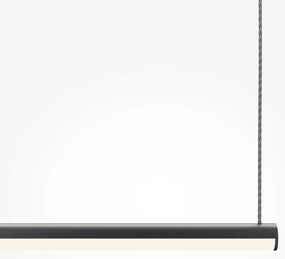 Lustra LED suspendata liniara stil minimalist Halo 80cm negru