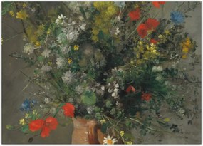 Tablou - Auguste Renoir,  Flowers in a Vase, reproducere (70x50 cm)