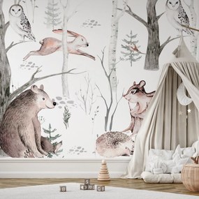 Fototapet - Animale de pădure (147x102 cm)