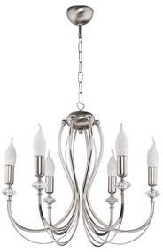 Jupiter 1616 - Lustră pe lanț MELODY 6xE14/40W/230V crom