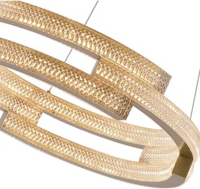 Lustră LED suspendată pe cablu TARJA, LED/36W/230V, 3000/4000/6000K, Ø 60 cm, auriu